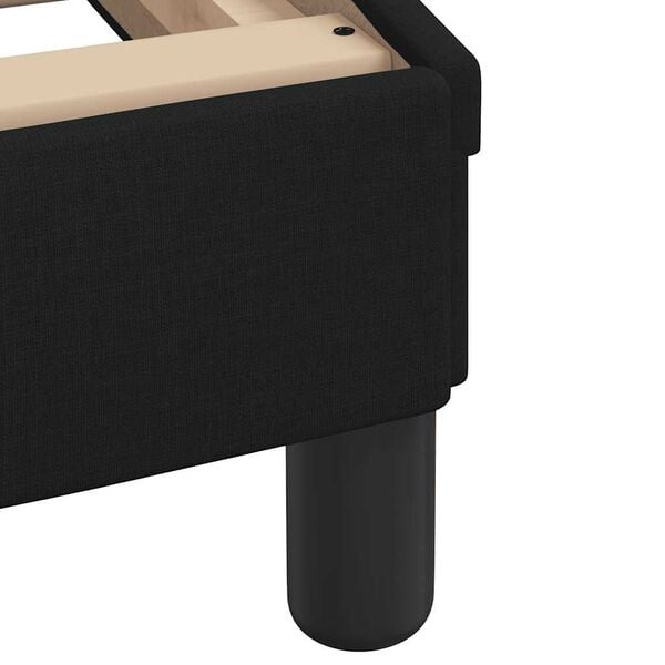 vidaXL Σκελετός Κρεβατιού Χωρίς Στρώμα Μαύρο 80x200 εκ. Υφασμάτινο