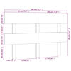 vidaXL Κεφαλάρι Κρεβατιού Γκρι 184 x 3 x 81 εκ. από Μασίφ Ξύλο Πεύκου
