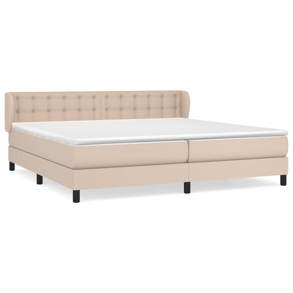 vidaXL &Kappa;&rho;&epsilon;&beta;ά&tau;&iota; Boxspring &mu;&epsilon; &Sigma;&tau;&rho;ώ&mu;&alpha; &Kappa;&alpha;&pi;&omicron;&upsilon;&tau;&sigma;ί&nu;&omicron; 200x200&epsilon;&kappa;.&alpha;&pi;ό &Sigma;&upsilon;&nu;&theta;.&Delta;έ&rho;&mu;&alpha;