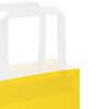vidaXL Χάρτινες σακούλες 250 τεμάχια με χερούλια Κίτρινο 15x8x21 εκ.