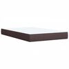 vidaXL Κρεβάτι Boxspring με Στρώμα Σκούρο Καφέ 100x200 εκ. Υφασμάτινο