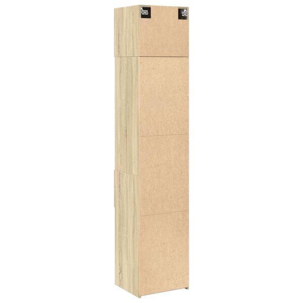 vidaXL Ντουλάπι Αποθήκευσης Στενό Δρυς 45x42,5x225 εκ. Επεξεργ. Ξύλο