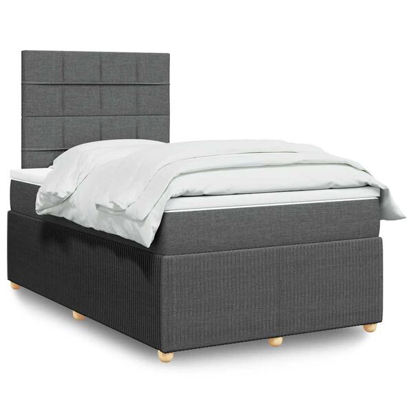 vidaXL &Kappa;&rho;&epsilon;&beta;ά&tau;&iota; Boxspring &mu;&epsilon; &Sigma;&tau;&rho;ώ&mu;&alpha; &Sigma;&kappa;&omicron;ύ&rho;&omicron; &Gamma;&kappa;&rho;&iota; 120x200 &epsilon;&kappa;. &Upsilon;&phi;&alpha;&sigma;&mu;ά&tau;&iota;&nu;&omicron;