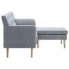 vidaXL Καναπές Γωνιακός Ανοιχτό Γκρι 171,5x138x81,5 εκ. Υφασμάτινος