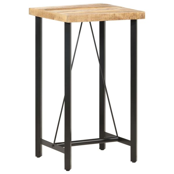 vidaXL Τραπέζι Μπαρ 60 x 60 x 107 εκ. Ακατέργαστο Ξύλο Μάνγκο