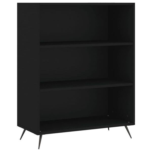 vidaXL Ντουλάπι Μαύρο 69,5x34x180 εκ. από Επεξεργασμένο Ξύλο