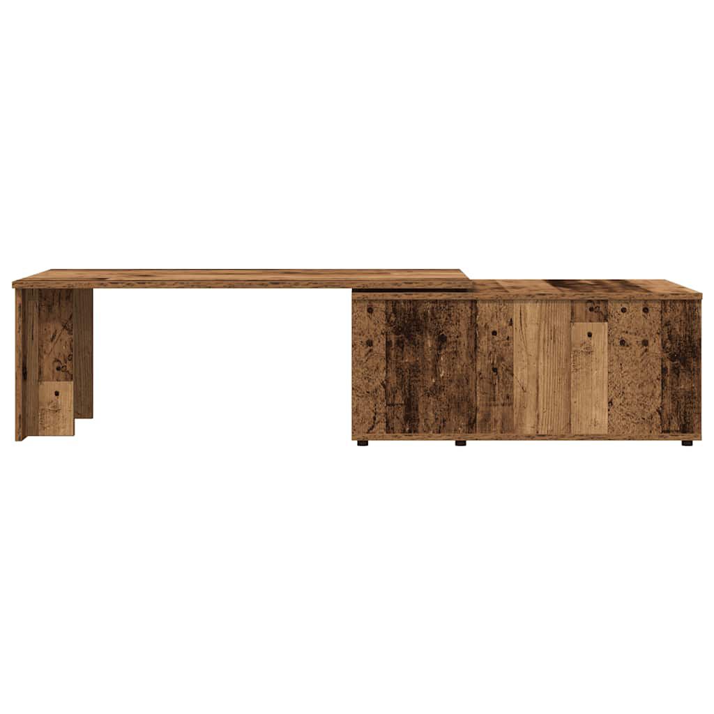 vidaXL Τραπεζάκι Σαλονιού Παλιό ξύλο 150 x 50 x 35 εκ. από Μοριοσανίδα