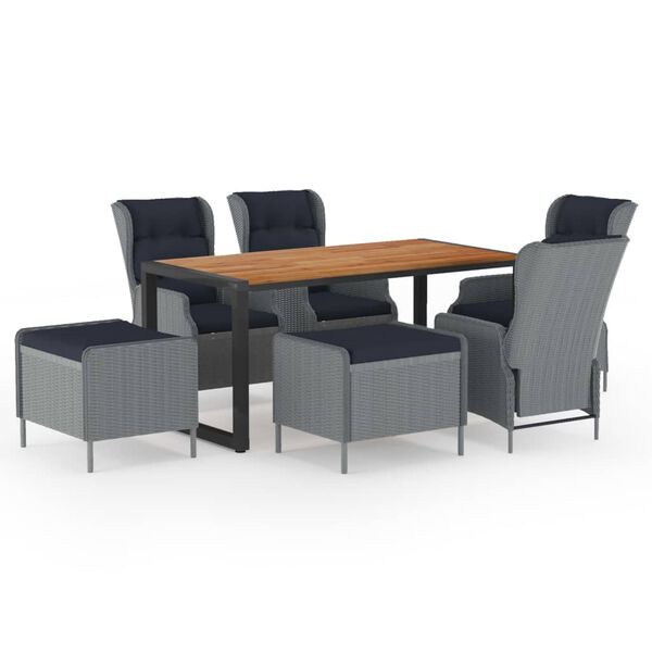 vidaXL &Sigma;&epsilon;&tau; &Tau;&rho;&alpha;&pi;&epsilon;&zeta;&alpha;&rho;ί&alpha;&sigmaf; &Kappa;ή&pi;&omicron;&upsilon; 7 &Tau;&epsilon;&mu;&alpha;&chi;ί&omega;&nu; &Alpha;&nu;&omicron;&iota;&chi;&tau;ό &Gamma;&kappa;&rho;&iota;