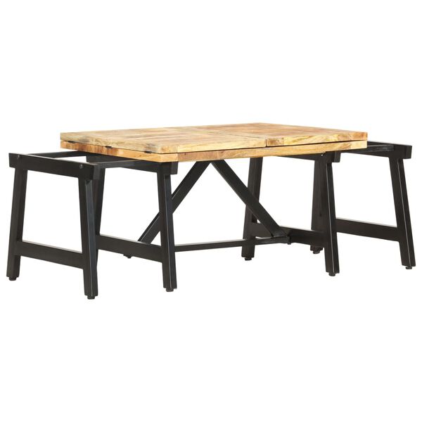vidaXL Τραπέζι Σαλονιού Επεκτεινόμενο 160x70x45 εκ. Μασίφ Ξύλο Μάνγκο