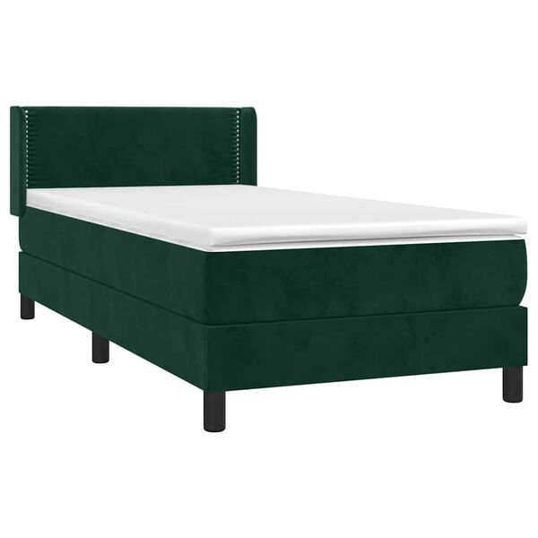 vidaXL &Kappa;&rho;&epsilon;&beta;ά&tau;&iota; Boxspring &mu;&epsilon; &Sigma;&tau;&rho;ώ&mu;&alpha; &Sigma;&kappa;&omicron;ύ&rho;&omicron; &Pi;&rho;ά&sigma;&iota;&nu;&omicron; 100x200&epsilon;&kappa;. &Beta;&epsilon;&lambda;&omicron;ύ&delta;&iota;&nu;&omicron;