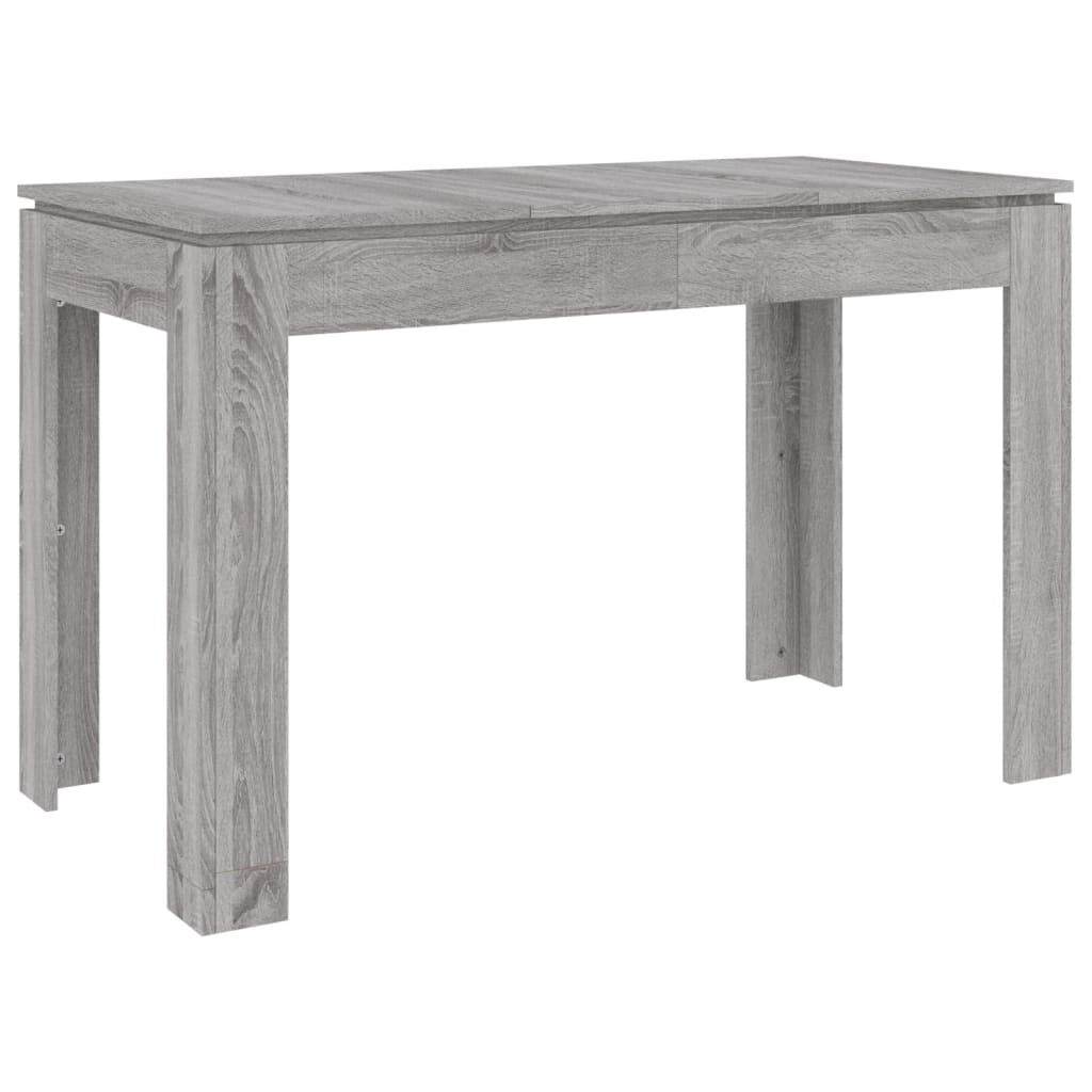 vidaXL Τραπεζαρία Γκρι Sonoma 120 x 60 x 76 εκ. από Επεξεργασμένο Ξύλο
