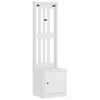 vidaXL &Delta;έ&nu;&tau;&rho;&omicron; &chi;&omega;&lambda; SANDNES &Lambda;&epsilon;&upsilon;&kappa;ό 45x40x159,5 &epsilon;&kappa;. &Pi;&epsilon;ύ&kappa;&omicron; &mu;&alpha;&sigma;ί&phi; &xi;ύ&lambda;&omicron;