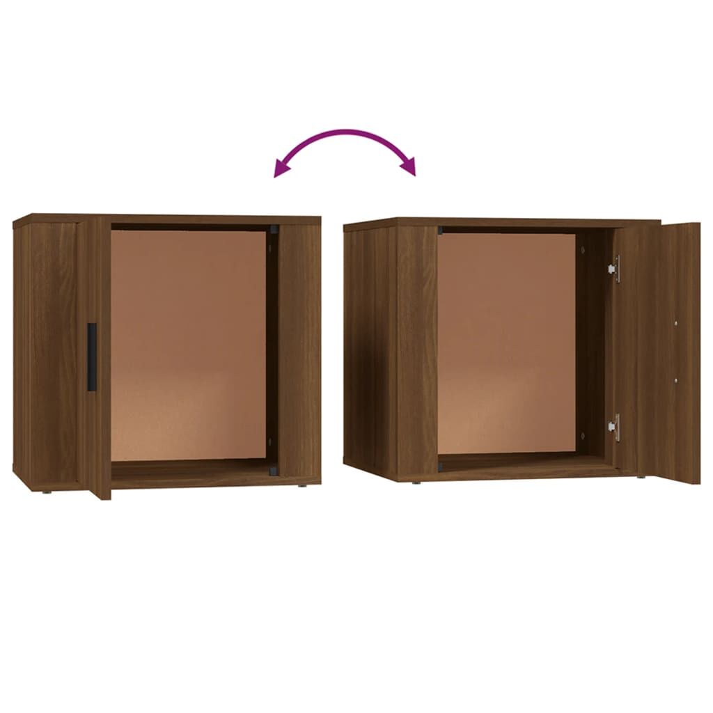 vidaXL Κομοδίνο Καφέ Δρυς 50 x 39 x 47 εκ.