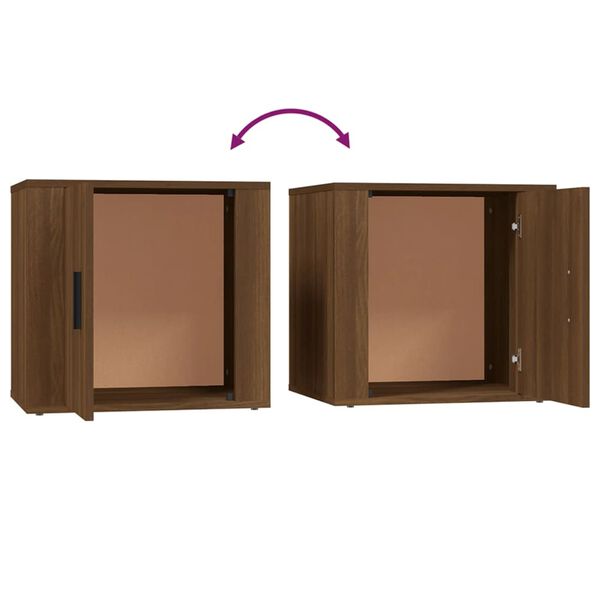 vidaXL Κομοδίνο Καφέ Δρυς 50 x 39 x 47 εκ.