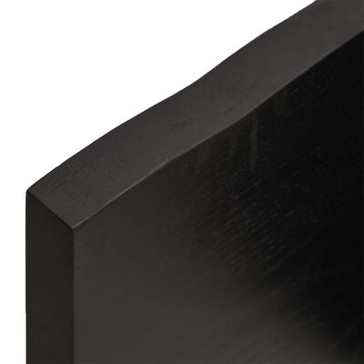 vidaXL Επιφ. Τραπεζιού Σκ Καφέ 60x40x(2-4)εκ Επεξ Μασίφ Ξύλο Live Edge