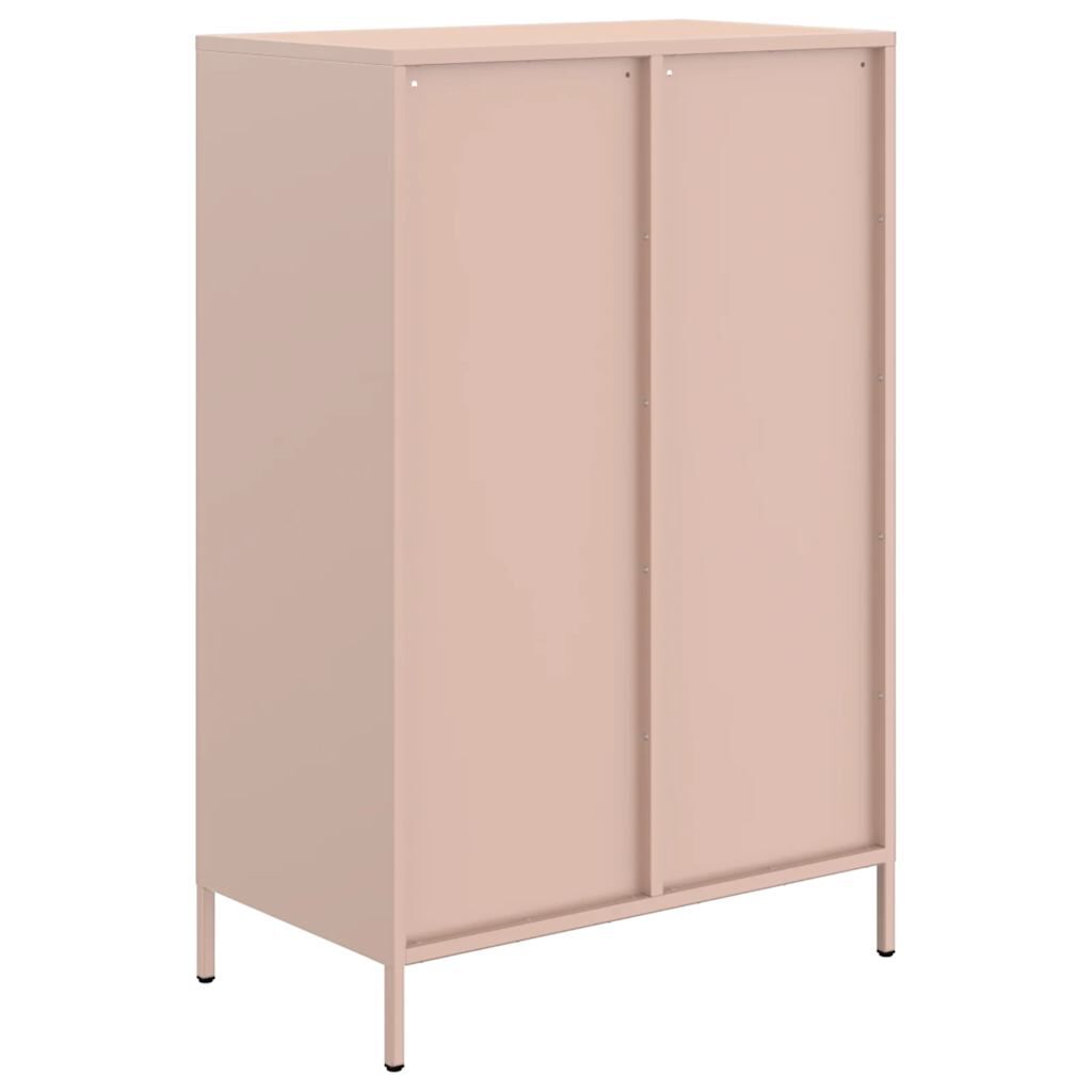 vidaXL Ντουλάπι Ροζ 68 x 39 x 101,5 εκ. από Χάλυβα