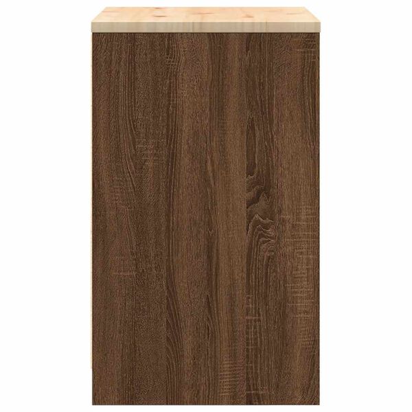 vidaXL ντουλάπι αποθήκευσης γκαράζ 60x51x85 εκ μασίφ ξύλο πεύκο