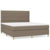 vidaXL &Kappa;&rho;&epsilon;&beta;ά&tau;&iota; Boxspring &mu;&epsilon; &Sigma;&tau;&rho;ώ&mu;&alpha; Taupe 180x200 &epsilon;&kappa;. &Upsilon;&phi;&alpha;&sigma;&mu;ά&tau;&iota;&nu;&omicron;