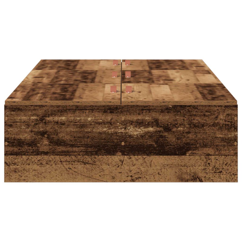 vidaXL Κρεβάτι Αποθήκης Παλιό Ξύλο 90x200 εκ