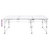 Τραπέζι Camping Πτυσσόμενο Ρυθμιζόμενου Ύψους 180 x 60 εκ. Αλουμινίου