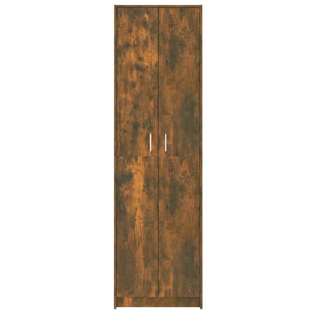 vidaXL Ντουλάπα Χολ Καπνιστή Δρυς 55 x 25 x 189 εκ. από Επεξεργ. Ξύλο