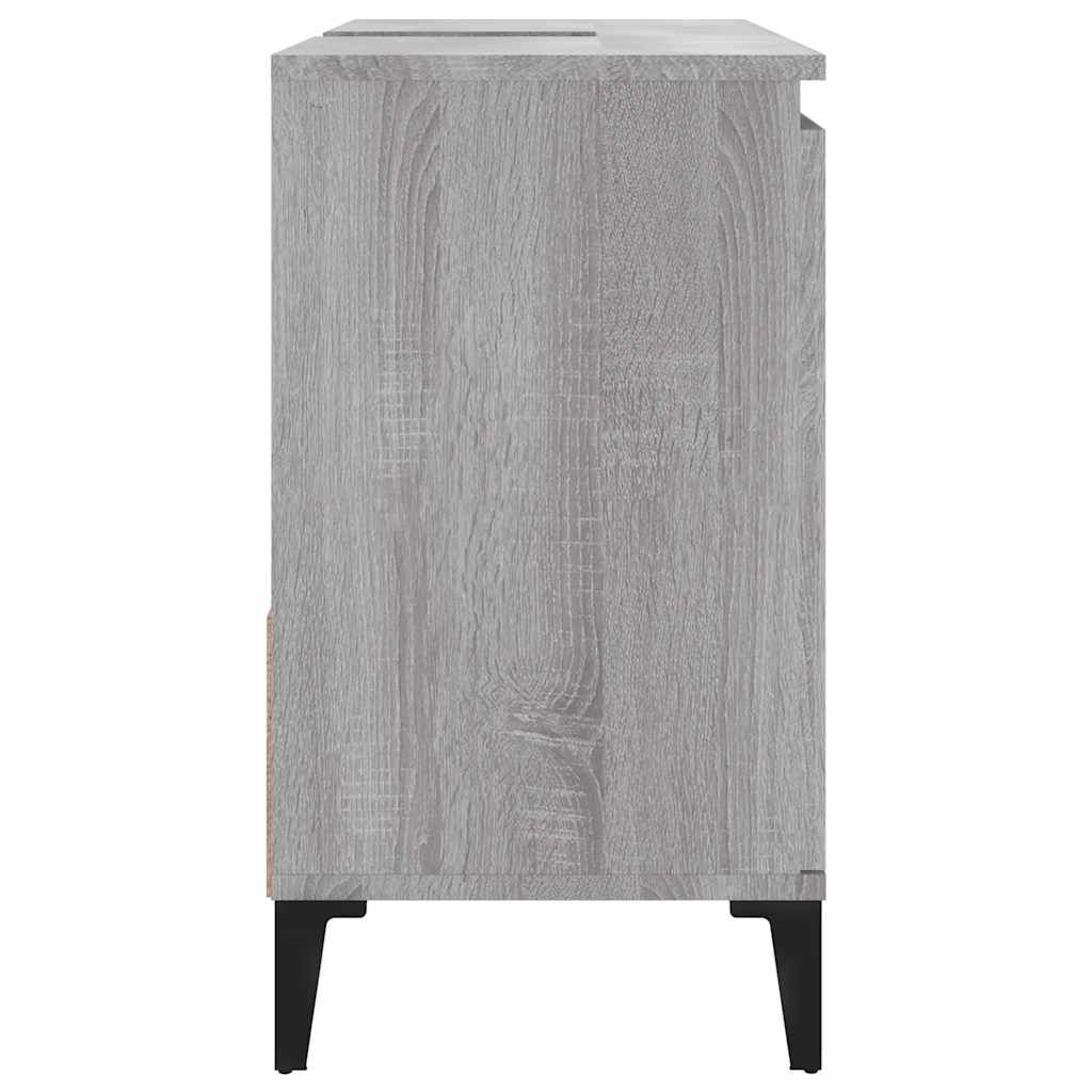 vidaXL Ντουλάπι Μπάνιου Γκρι Sonoma 65x33x60 εκ. Επεξεργασμένο Ξύλο