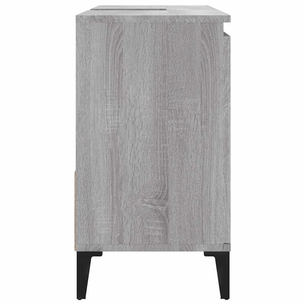 vidaXL Ντουλάπι Μπάνιου Γκρι Sonoma 65x33x60 εκ. Επεξεργασμένο Ξύλο