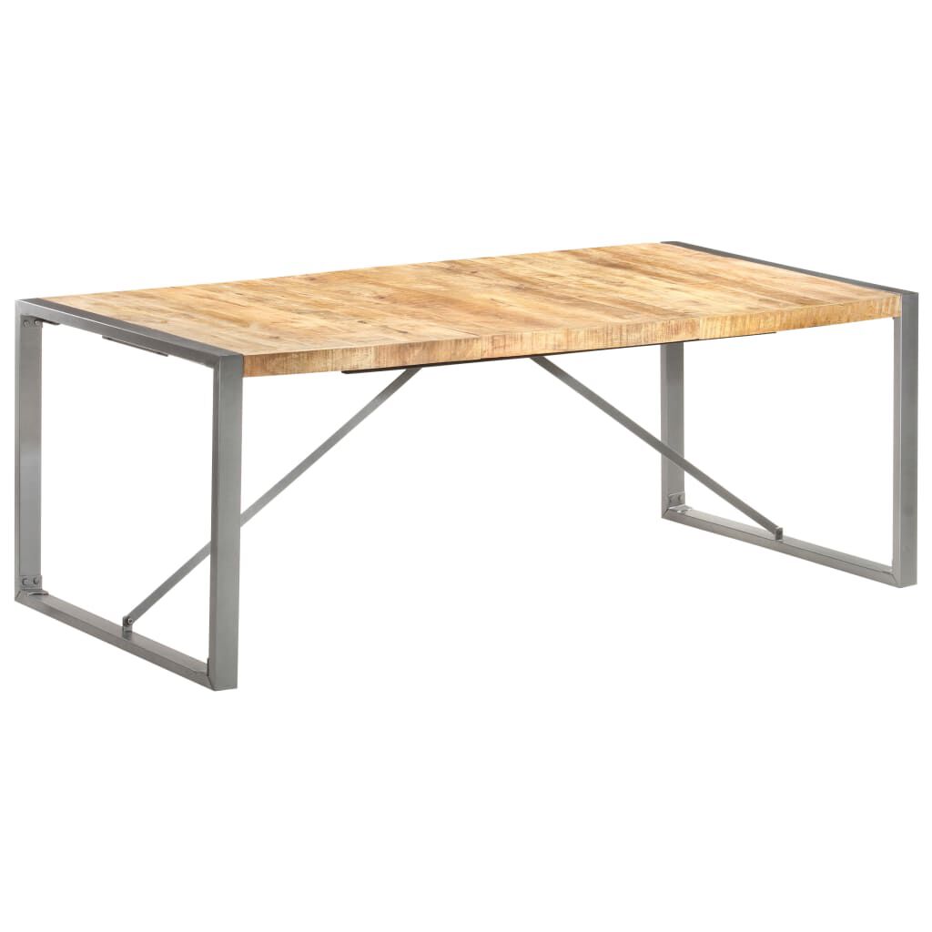 vidaXL Τραπεζαρία 200 x 100 x 75 εκ. από Μασίφ Ακατέργαστο Ξύλο Μάνγκο