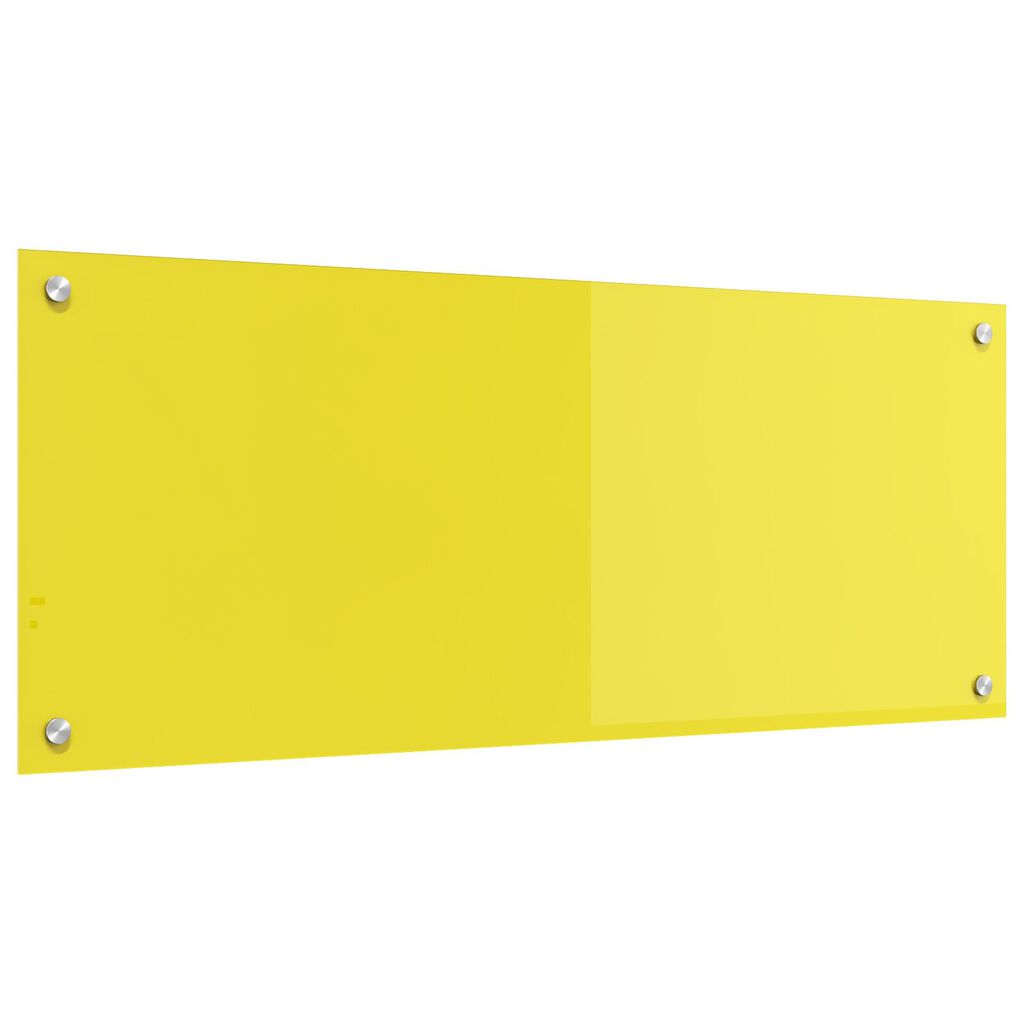 vidaXL Πίνακας Κουζίνας Κίτρινος 100x40x0.6 εκ Σκληρυμένο Γυαλί