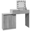 vidaXL Μπουντουάρ με LED Γκρι Sonoma 115x37x110,5 εκ.