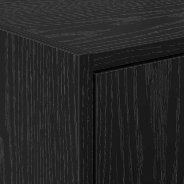 vidaXL Ντουλάπι Νιπτήρα Μαύρη Οξυά 63 x 29 x 55 cm Επεξεργασμένο ξύλο