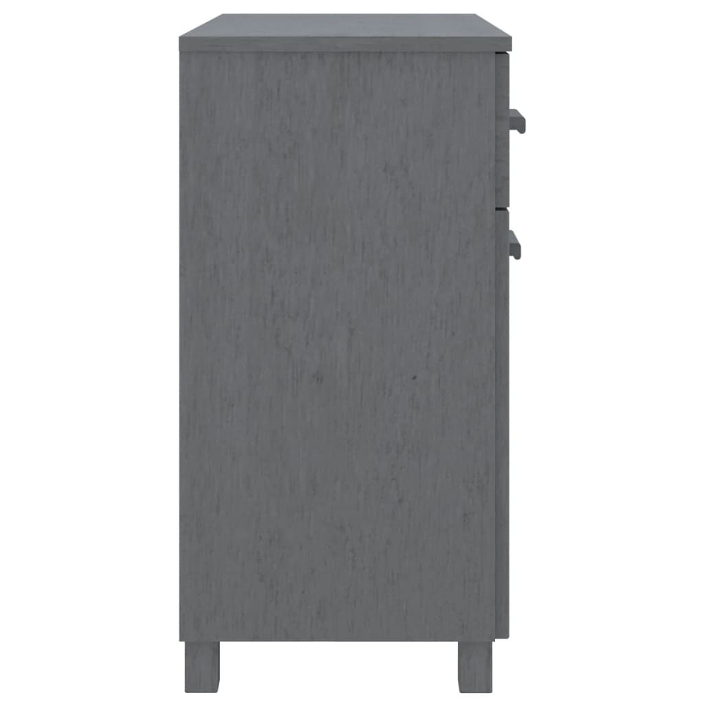 vidaXL Ντουλάπι Αποθήκευσης Σκούρο Γκρι 79x40x80 εκ. Μασίφ Ξύλο Πεύκου