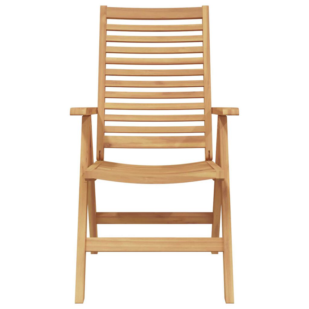 vidaXL Σέτ φαγητού για κήπο 7 pcs Καφέ Μασίφ ξύλο teak