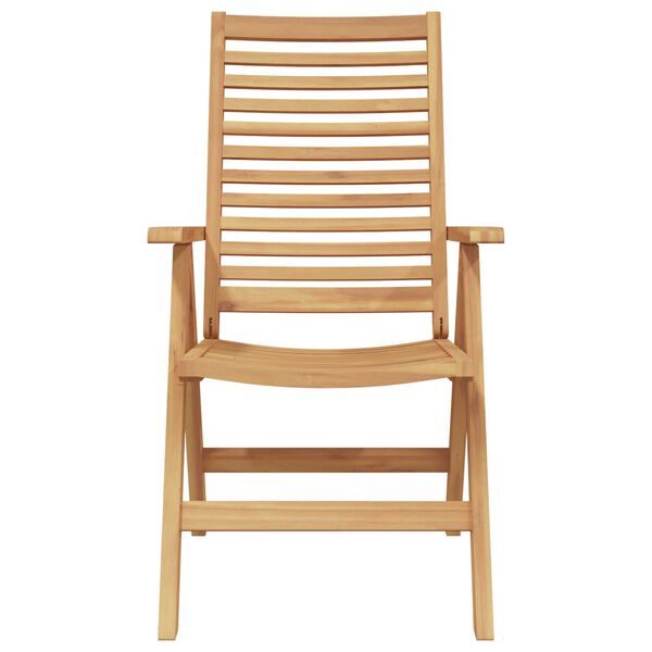 vidaXL Σέτ φαγητού για κήπο 7 pcs Καφέ Μασίφ ξύλο teak