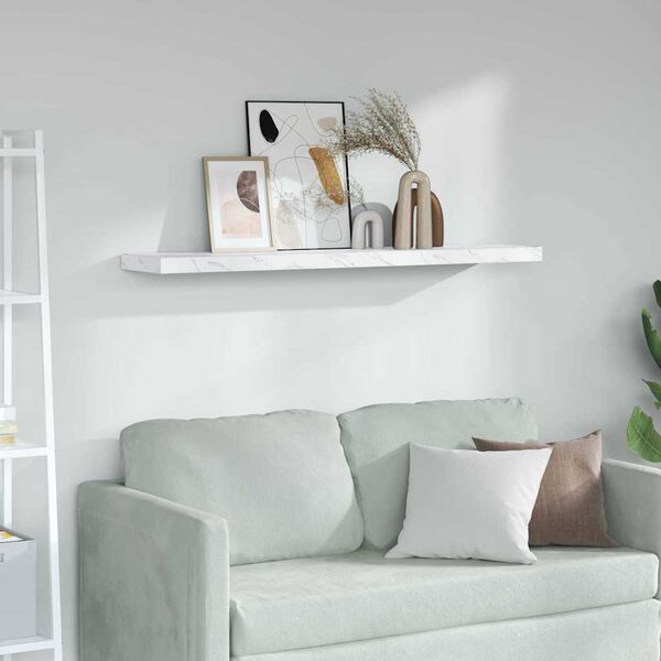 vidaXL &Rho;ά&phi;&iota; &Tau;&omicron;ί&chi;&omicron;&upsilon; &Lambda;&epsilon;&upsilon;&kappa;ό &Mu;ά&rho;&mu;&alpha;&rho;&omicron; 120 x 23,5 x 4 &epsilon;&kappa; &Epsilon;&pi;&epsilon;&xi;&epsilon;&rho;&gamma;&alpha;&sigma;&mu;έ&nu;&omicron; &xi;ύ&lambda;&omicron;