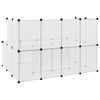 vidaXL Κλουβί Μικρών Ζώων Διαφανές 143x107x93 εκ Πολυπροπυλένιο&Ατσάλι