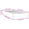 vidaXL Κρεβάτι Boxspring χωρίς Στρώμα Σκούρο Γκρι 80x220 εκ. Βελούδινο