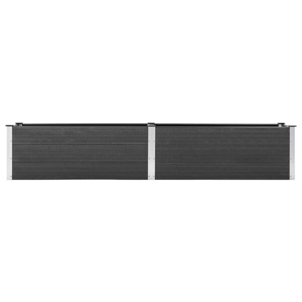 vidaXL Ζαρντινιέρα Υπερυψωμένη Γκρι 200 x 50 x 54 εκ. από WPC