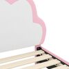 vidaXL Σκελετός Κρεβατιού με κεφαλάρι Ροζ 80 x 200 cm PU