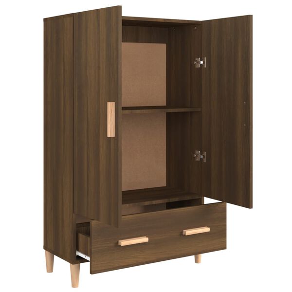 vidaXL Ντουλάπα Καφέ Δρυς 70 x 31 x 115 εκ. από Επεξεργασμένο Ξύλο