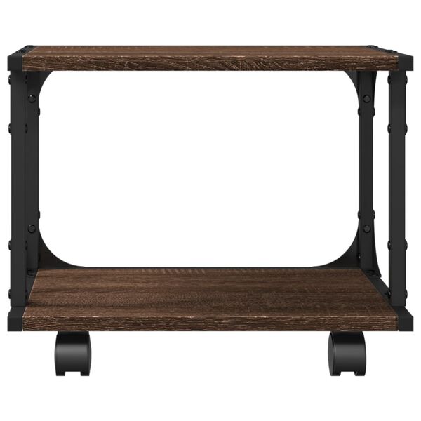 vidaXL Βάση Εκτυπωτή 2 Επιπέδων Καφέ Δρυς 41x28x33,5 εκ Επεξ. Ξύλο