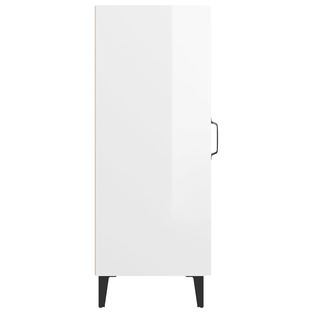 vidaXL Ντουλάπι Γυαλιστερό Λευκό 34,5x34x90 εκ. Επεξεργασμένο Ξύλο