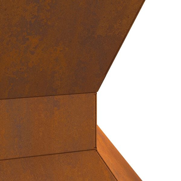 vidaXL Εστία Φωτιάς Εξαγώνια 50x50x40 εκ. Από Χάλυβα Ανθεκτικού στις Καιρικές Συνθήκες