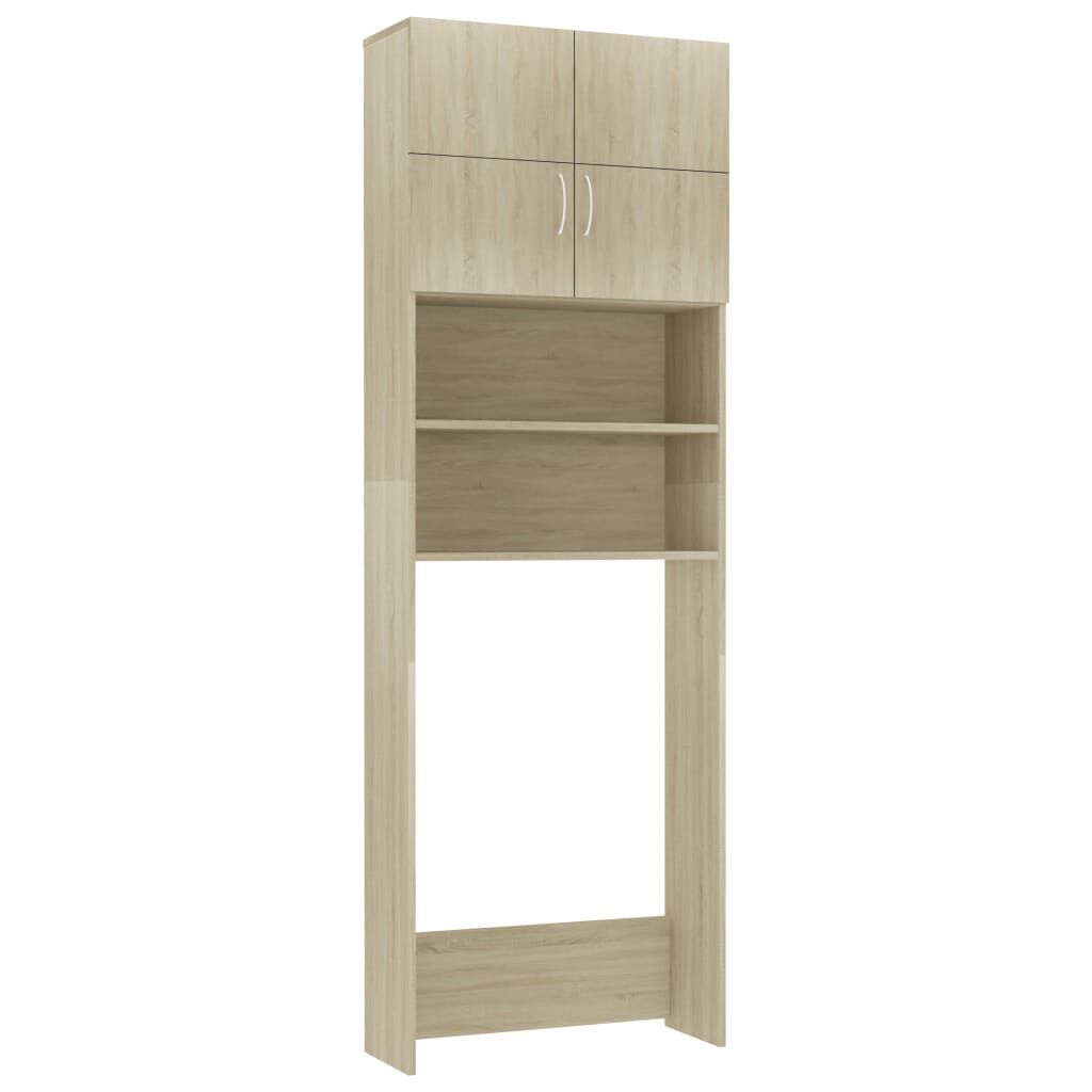 vidaXL Ντουλάπι Πλυντηρίου Χρώμα Sonoma Δρυς 64x25,5x190εκ Επεξ. Ξύλο