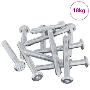 vidaXL &Beta;ί&delta;&alpha; 1800 pcs &Alpha;&sigma;&eta;&mu;ί M6 x 50 mm &Alpha;&tau;&sigma;ά&lambda;&iota;