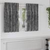 vidaXL Κουρτίνα με κουρτίνες 2 pcs Γκρι 140 x 140 cm Βελούδο