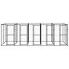 vidaXL Κλουβί Σκύλου Εξωτερικού Χώρου 12,1 μ² από Ατσάλι