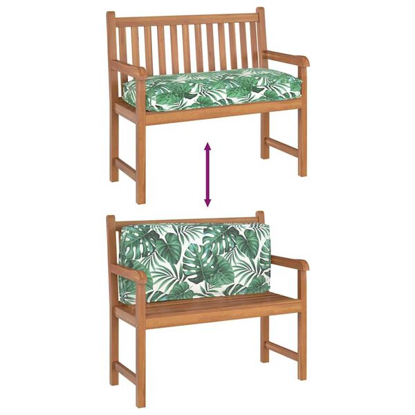 vidaXL Μαξιλάρι παλέτας για κάθισμα / πλάτη Floral Μοτίβο φύλλων