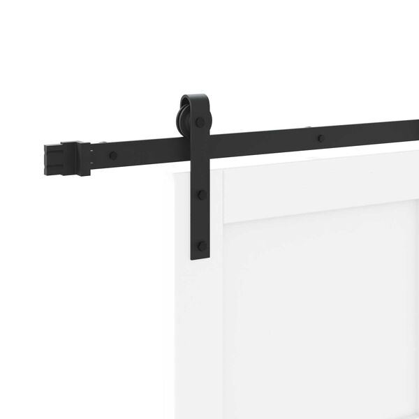 vidaXL Συρόμενη Πόρτα Λευκό και μαύρο 78 x 202 εκ.