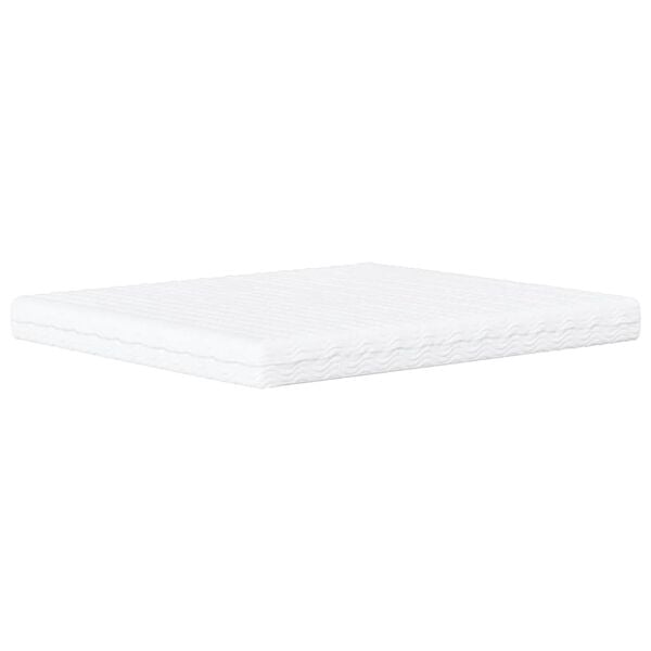 vidaXL Κρεβάτι με Στρώμα Μαύρο/Λευκό 160x200 εκ. από Συνθετικό Δέρμα